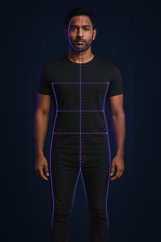 Body proportions mapped